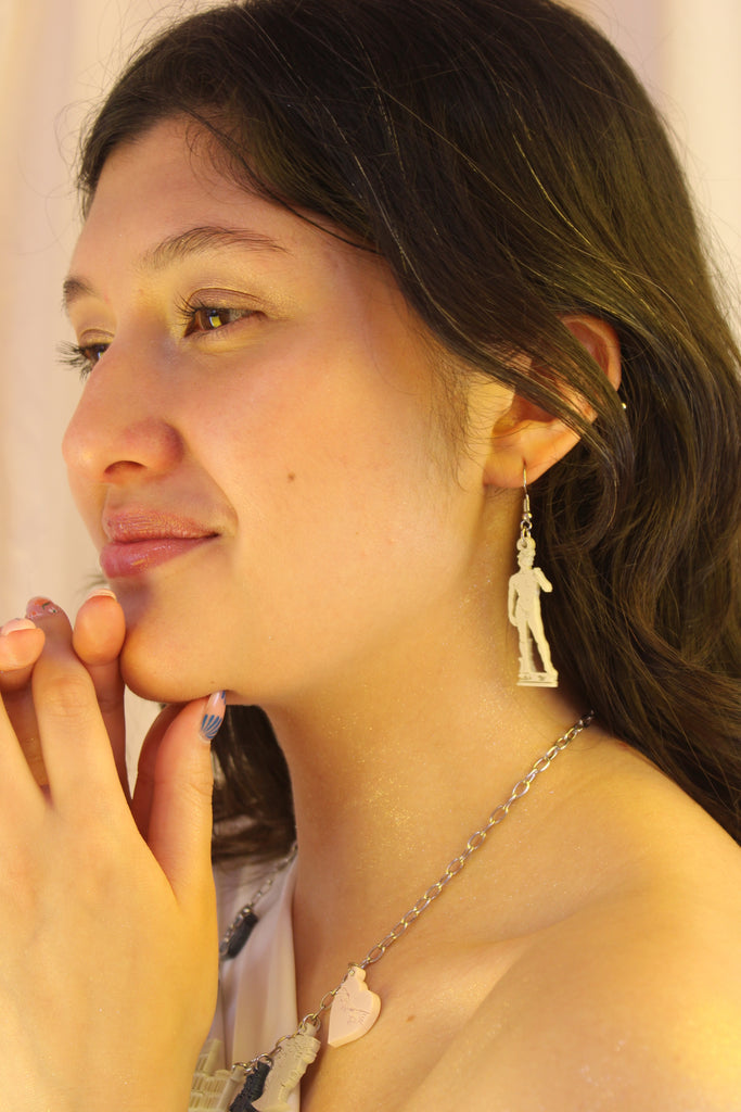David Sculpture Earrings - Sour Cherry