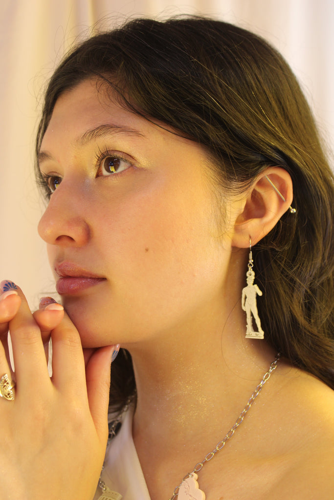 David Sculpture Earrings - Sour Cherry