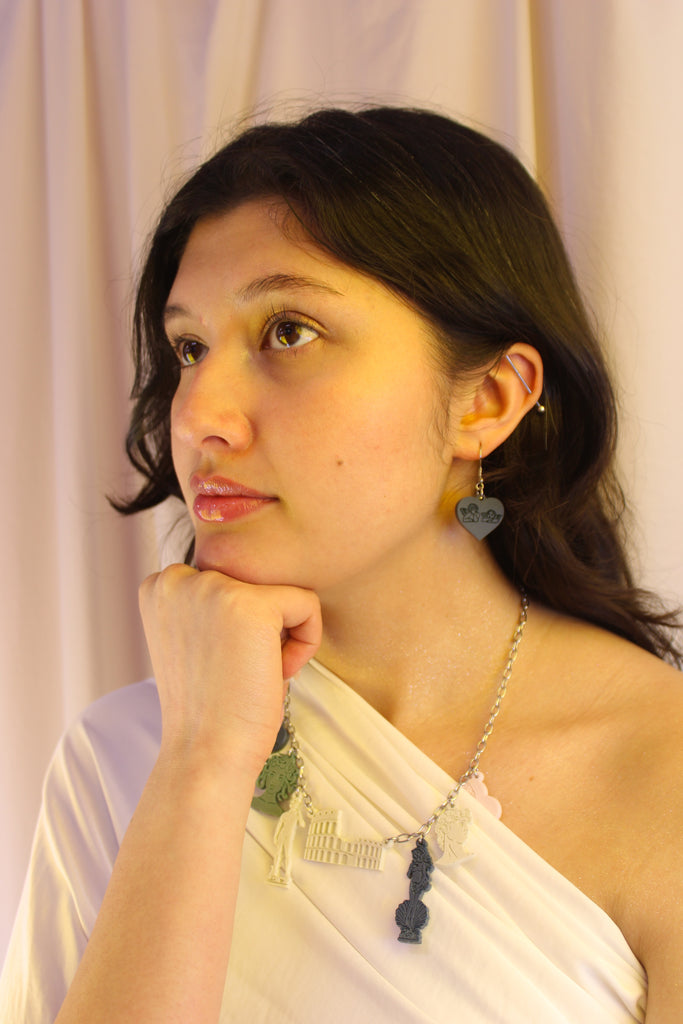 Raphael's Angels Heart Earrings - Midnight Blue - Sour Cherry