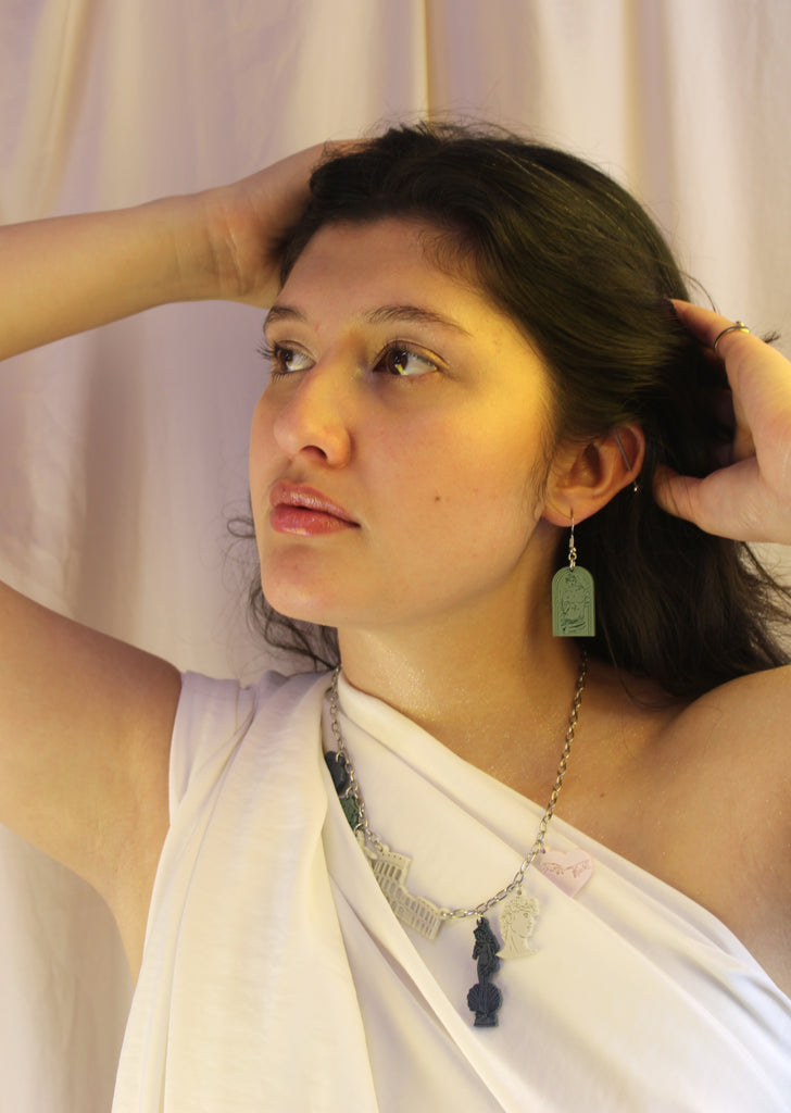 Venus De Milo Earrings - Sage Green - Sour Cherry