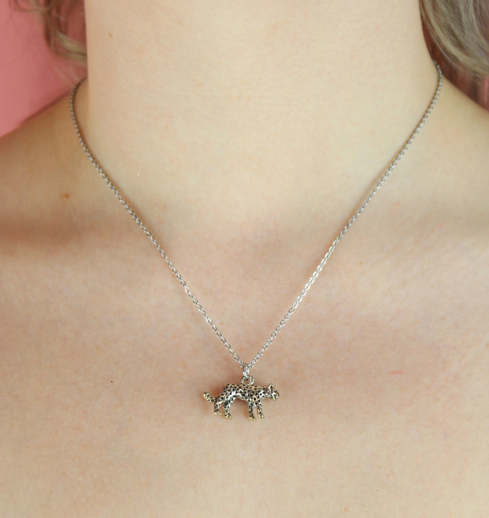Leopard Necklace - Sour Cherry