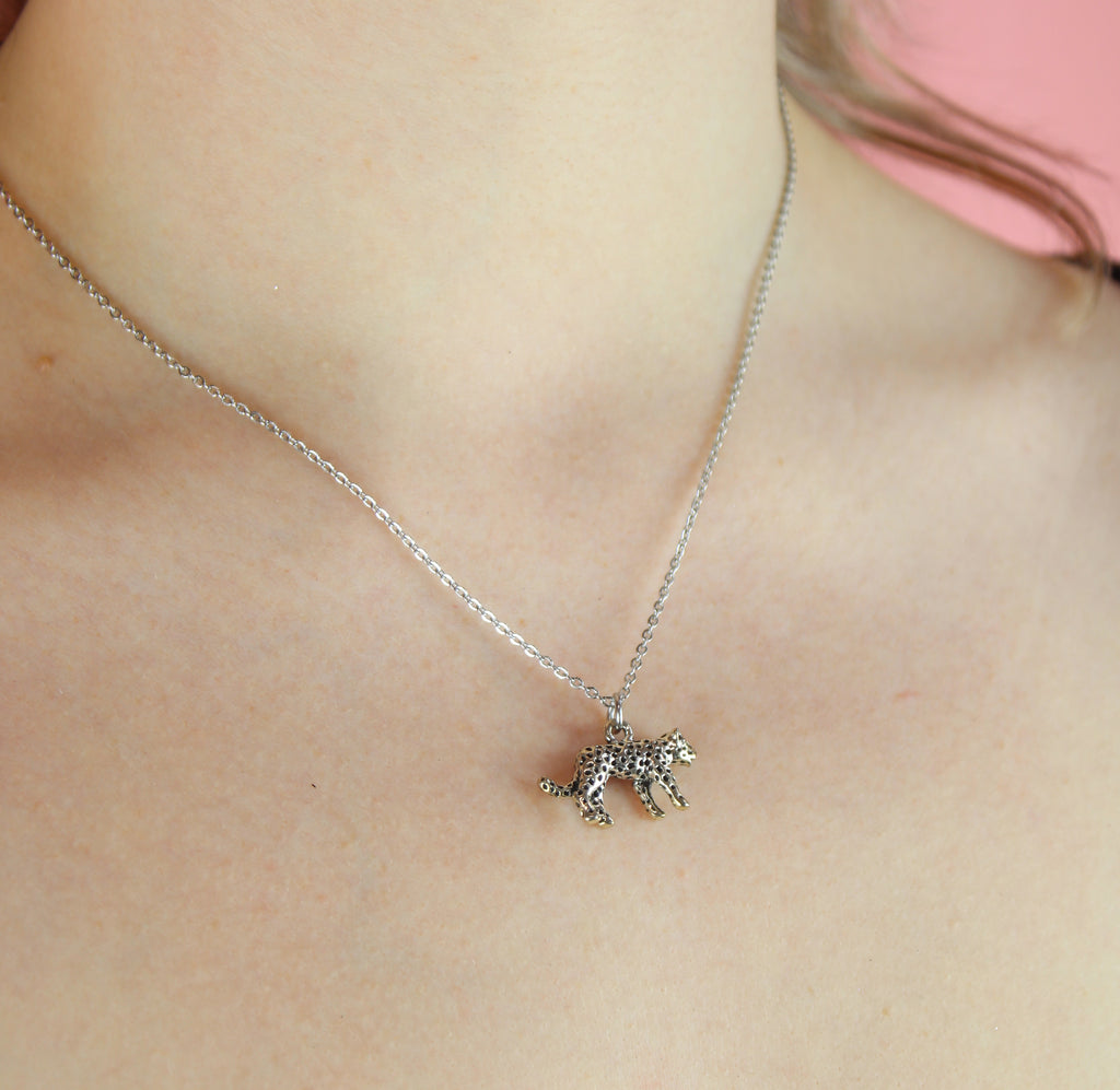 Leopard Necklace - Sour Cherry