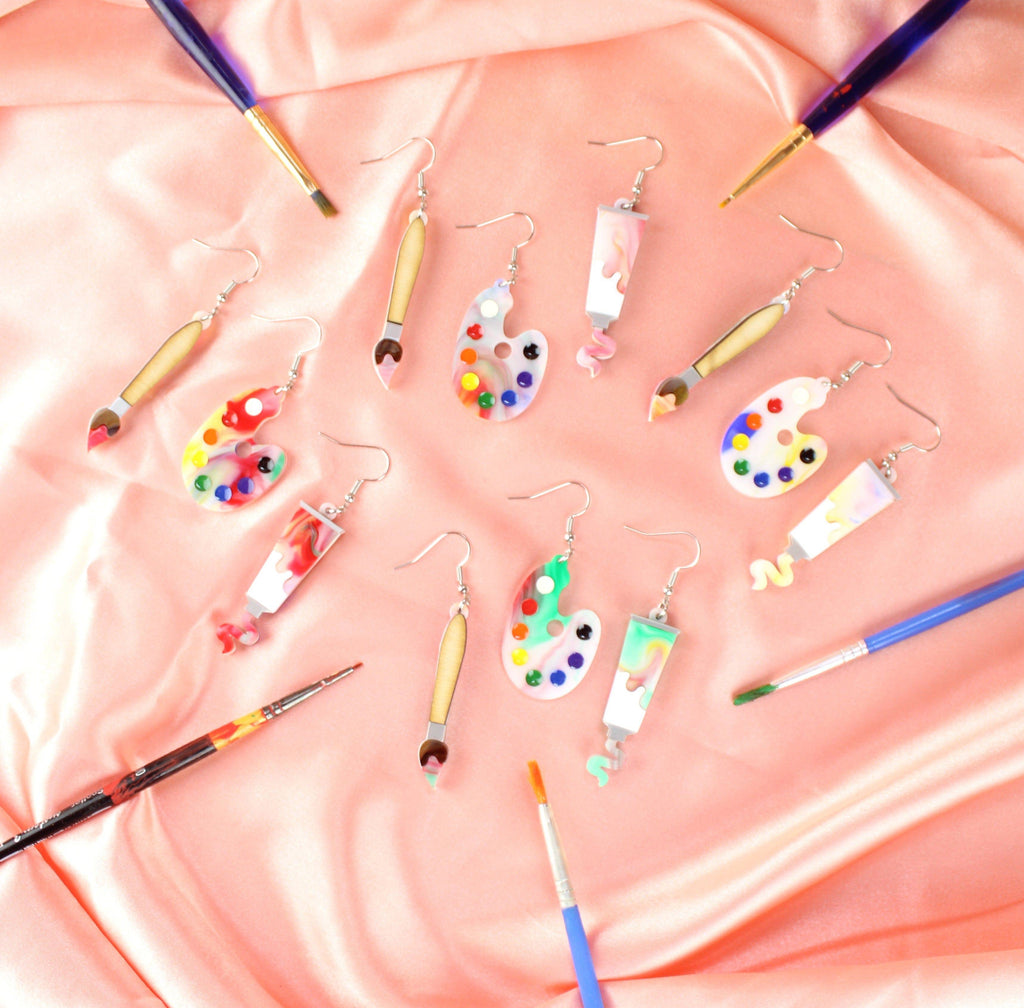 This Is An Art Earrings Set! - Sour Cherry