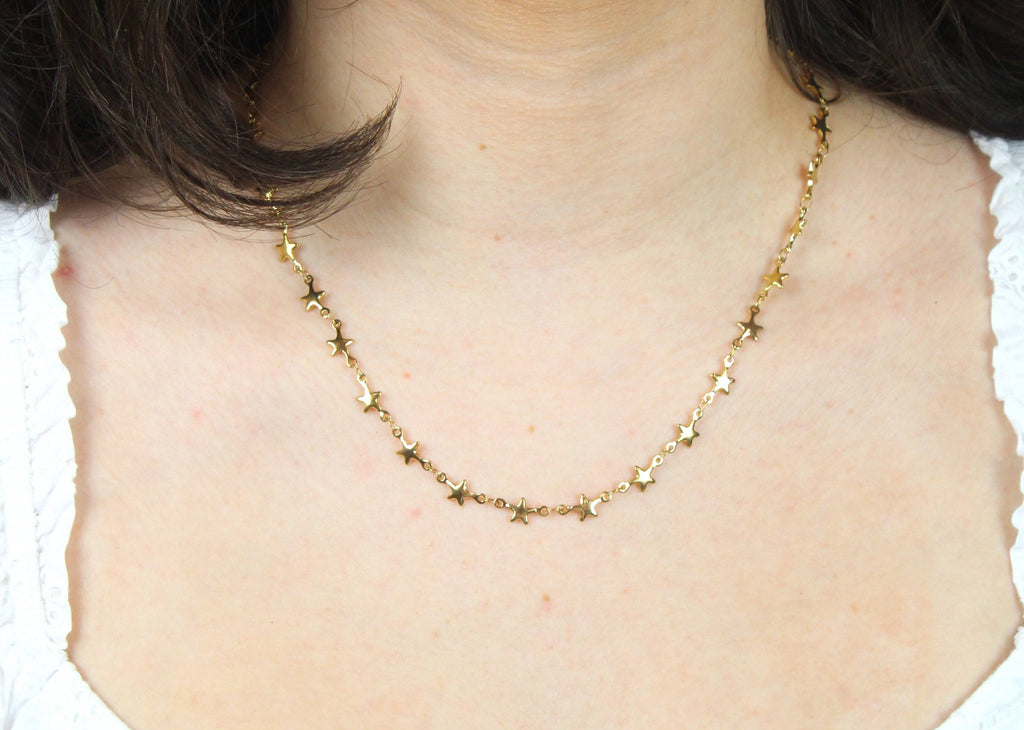 Star Necklace (Gold Plated) - Sour Cherry