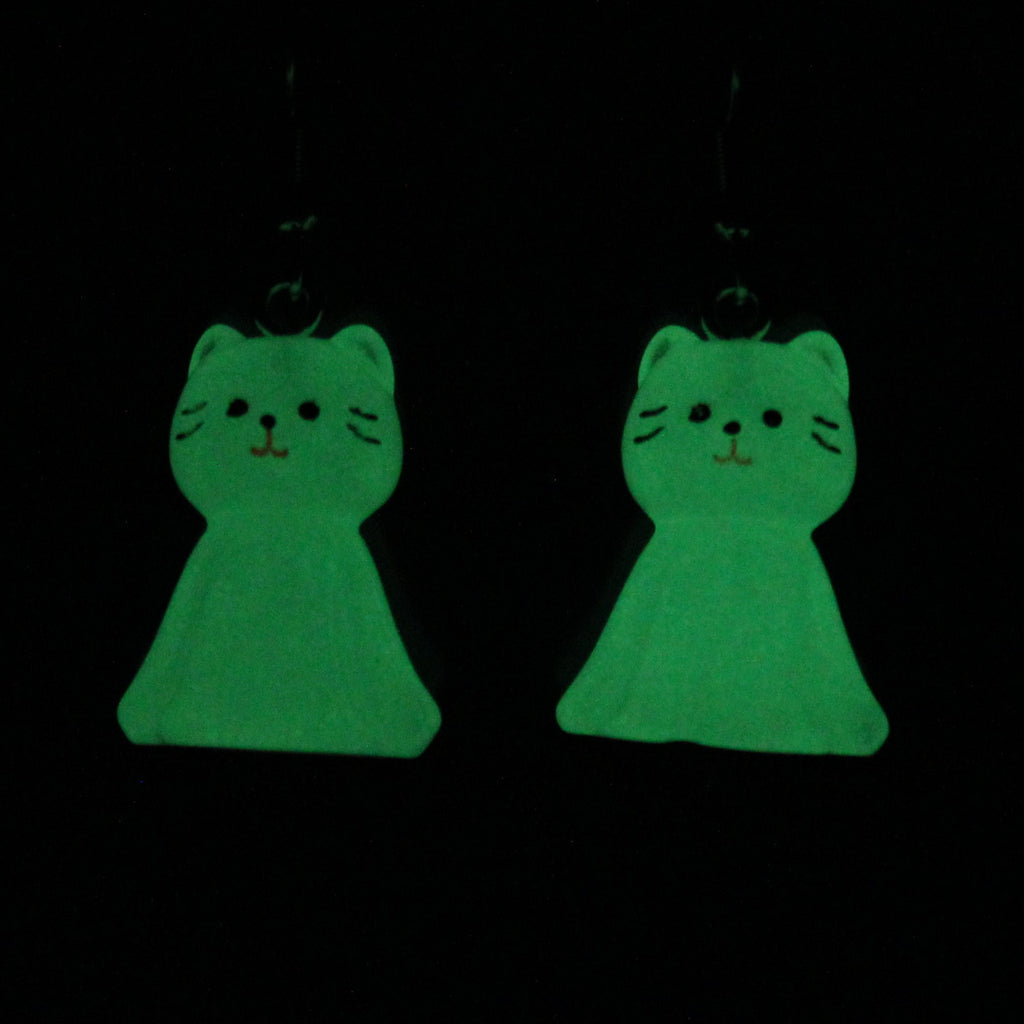 Meowst Haunted Cat Earrings - Sour Cherry