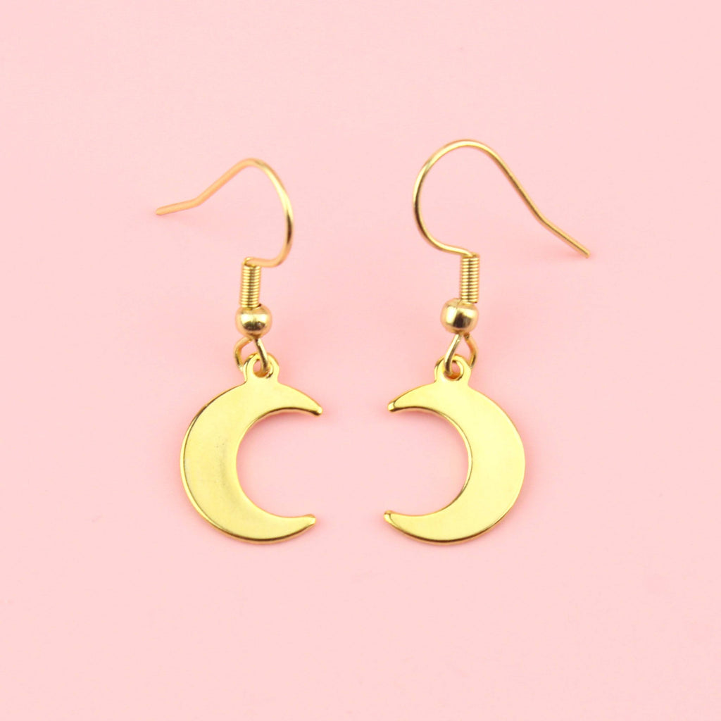 Luna Moon Earrings (Gold Plated) - Sour Cherry
