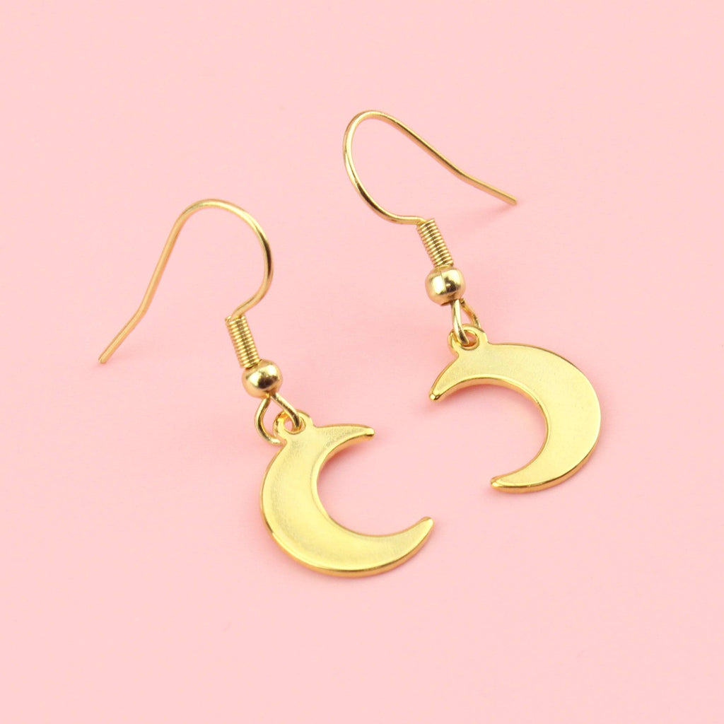 Luna Moon Earrings (Gold Plated) - Sour Cherry