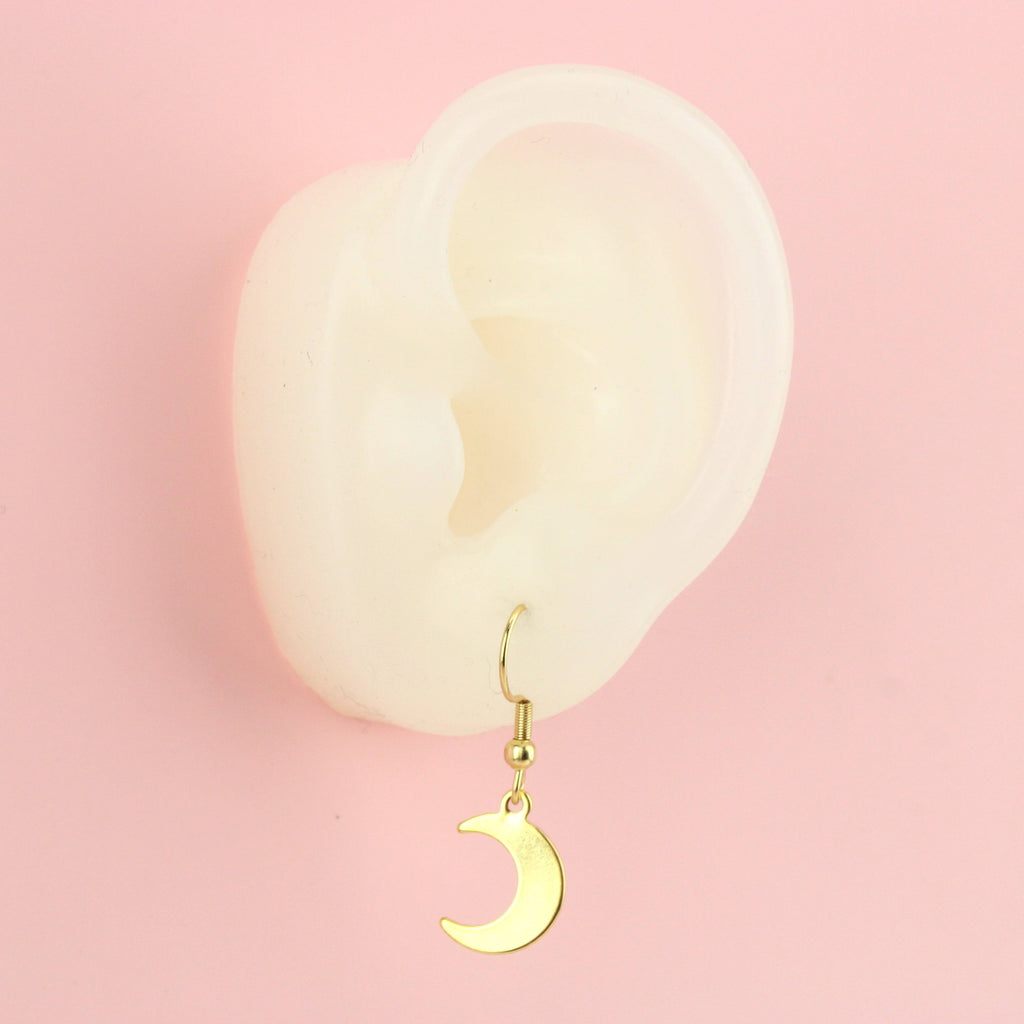 Luna Moon Earrings (Gold Plated) - Sour Cherry