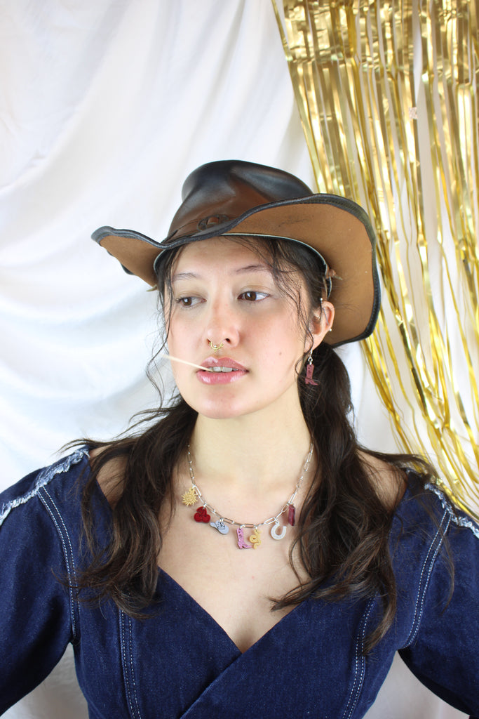 Mini Pink Cowboy Boot Huggie Hoop Earrings - Sour Cherry