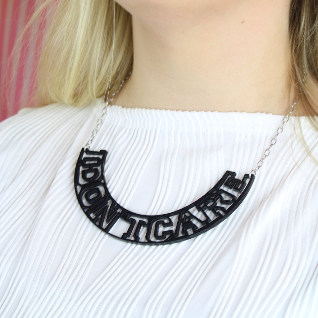 I Don't Care Necklace - Sour Cherry