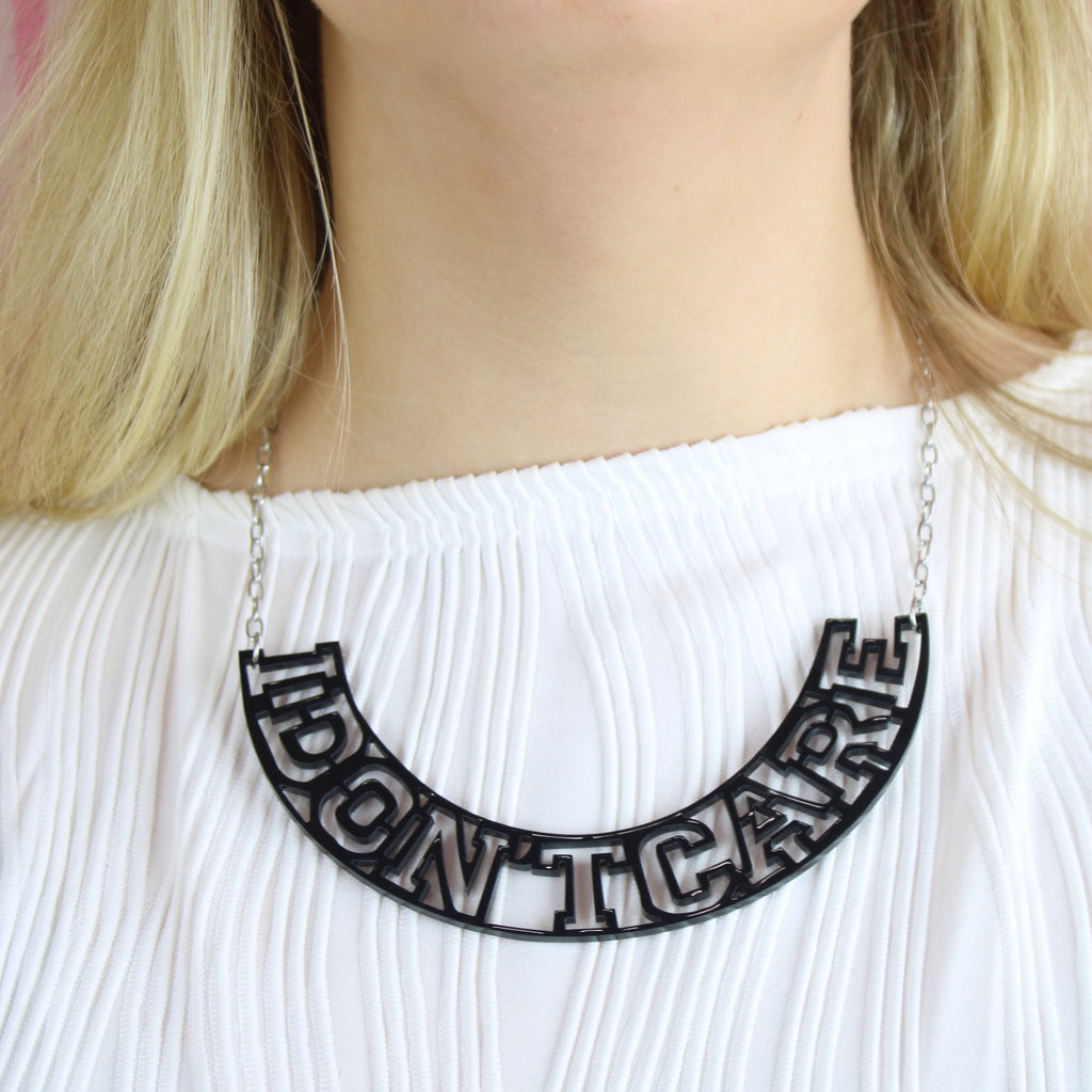 I Don't Care Necklace - Sour Cherry
