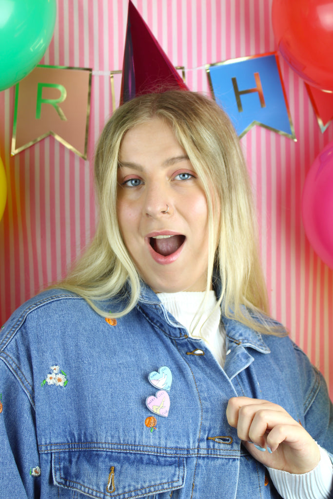 Furry Legs Club Pin - Sour Cherry