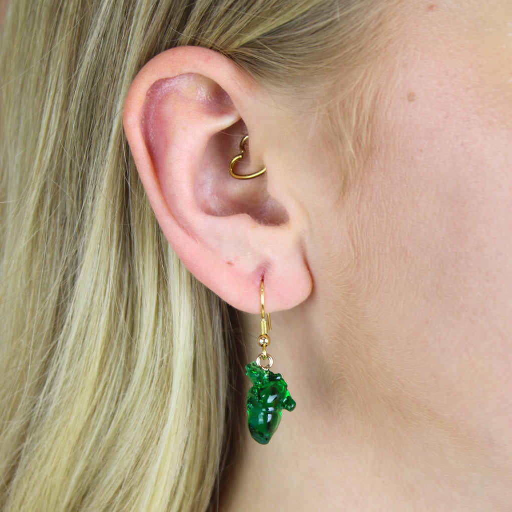 You're Just My Blood Type Earrings - Green - Sour Cherry