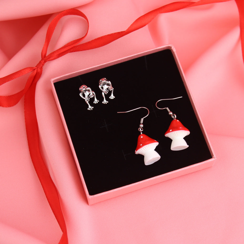 Goblincore Earrings Gift Set - Sour Cherry