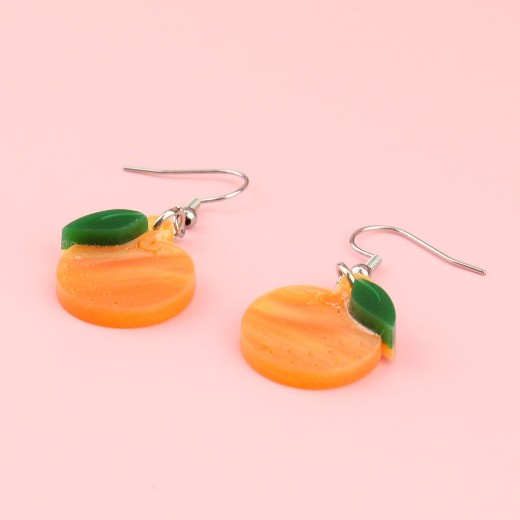 Peel The Love Orange Earrings - Sour Cherry