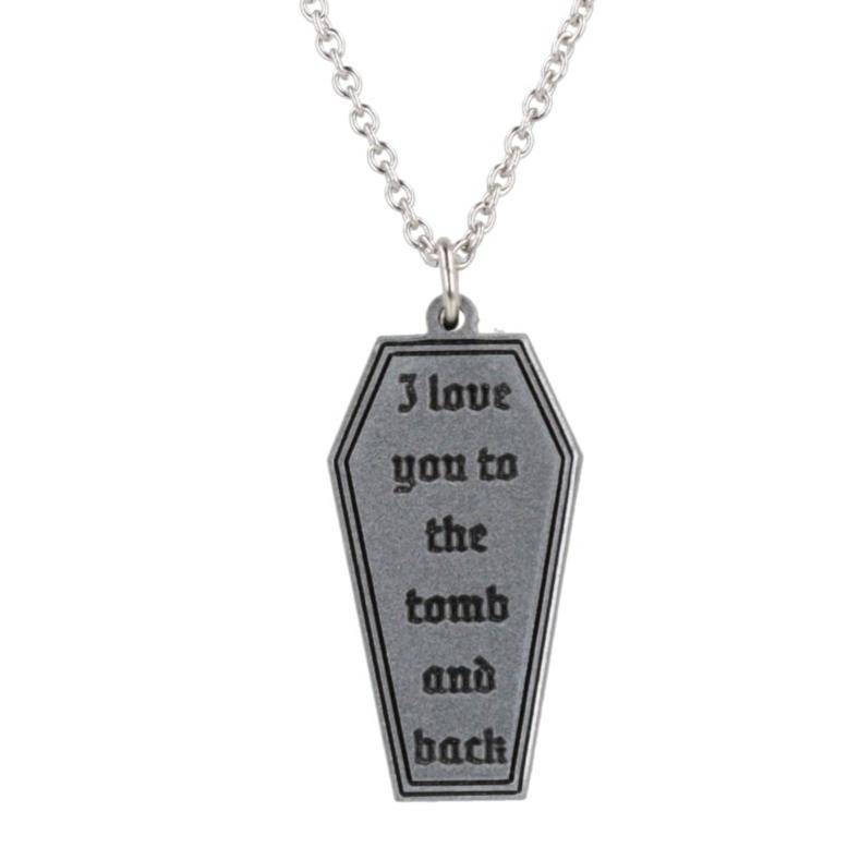 I Love You To The Tomb And Back Necklace - Sour Cherry