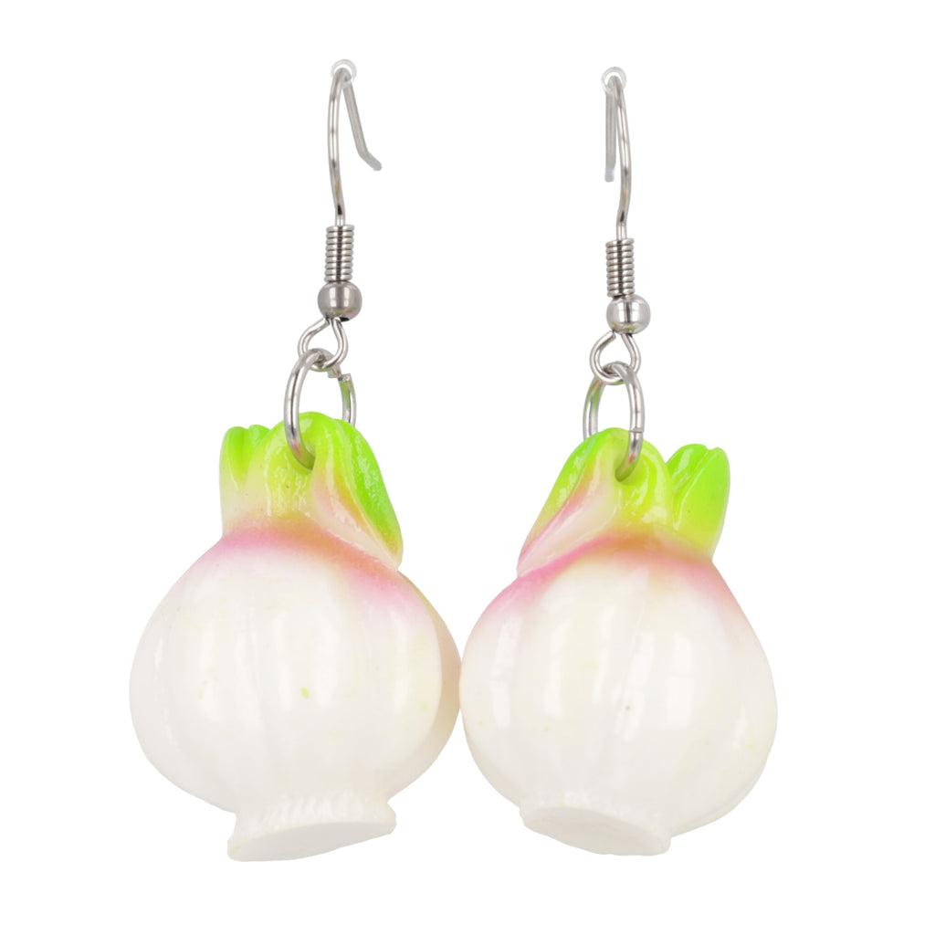 I'm a Garlic Girl Earrings - Sour Cherry