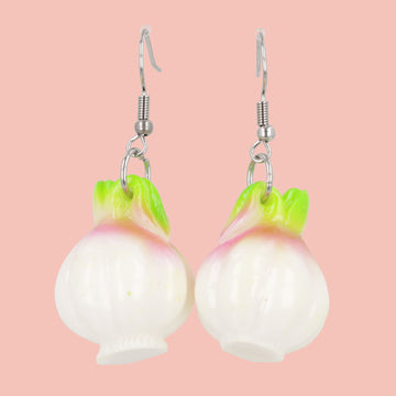 I'm a Garlic Girl Earrings - Sour Cherry