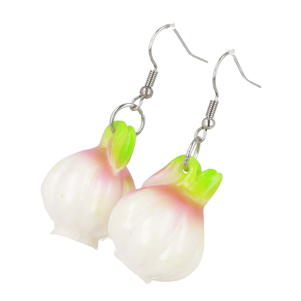 I'm a Garlic Girl Earrings - Sour Cherry