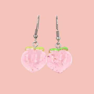 Just Peachy Earrings - Sour Cherry