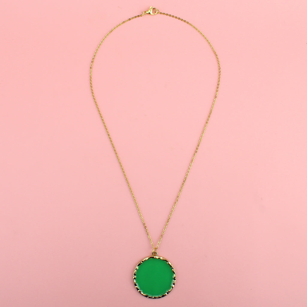 Jade Green Dreams Necklace - Sour Cherry