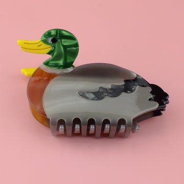 Duck shaped claw clip