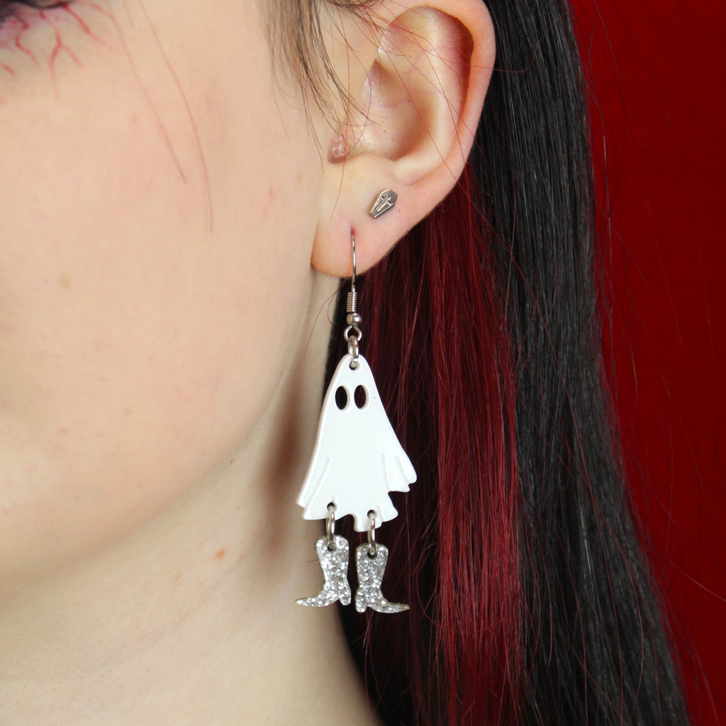 Let's Go Ghouls Earrings - Sour Cherry