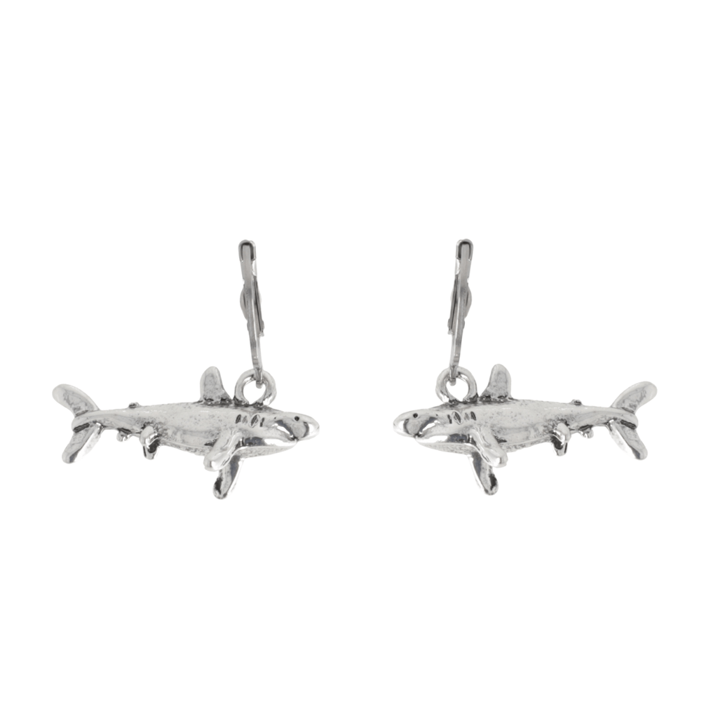 Shark Hoop Earrings - Sour Cherry