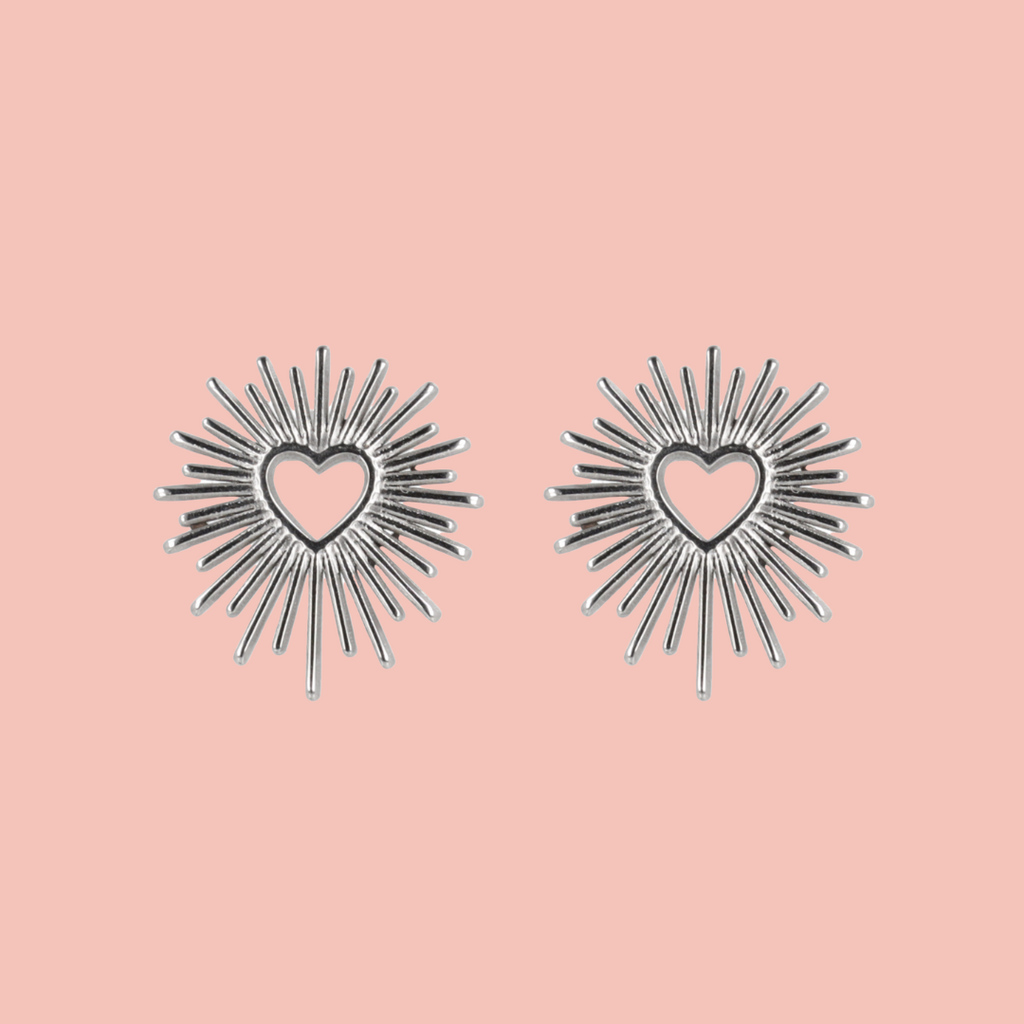 Sacré Coeur Stud Earrings - Sour Cherry
