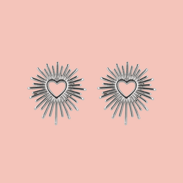 Sacré Coeur Stud Earrings - Sour Cherry