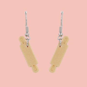 Rolling Pin Earrings - Sour Cherry