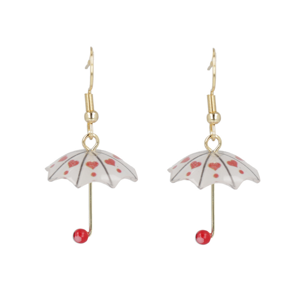 Shower You With Love Earrings - Sour Cherry