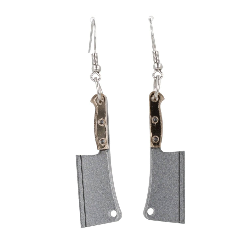 Meat Cleaver Earrings - Sour Cherry