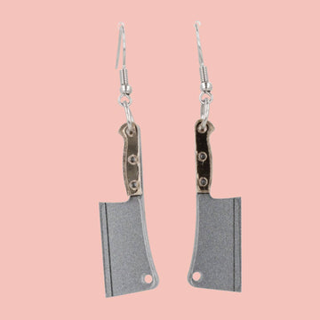Meat Cleaver Earrings - Sour Cherry