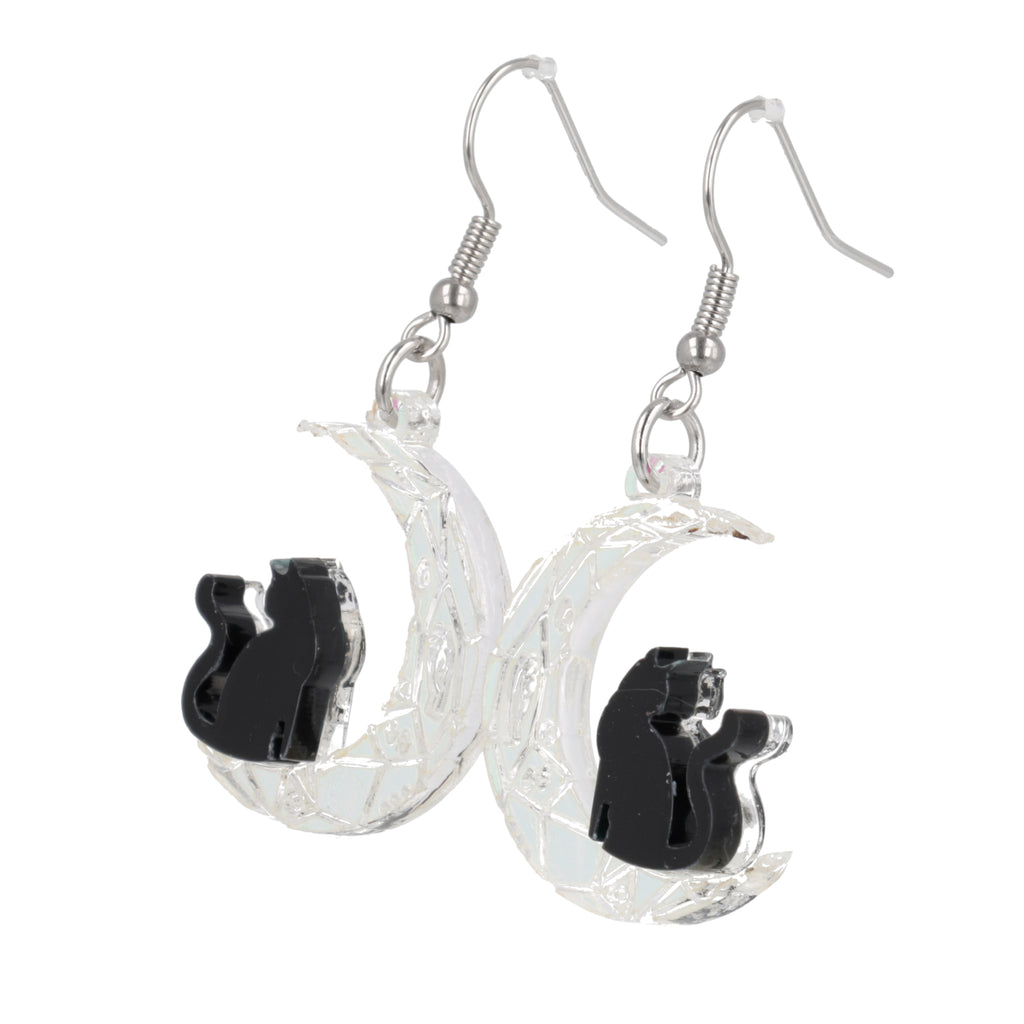 Meow Moon Earrings - Sour Cherry