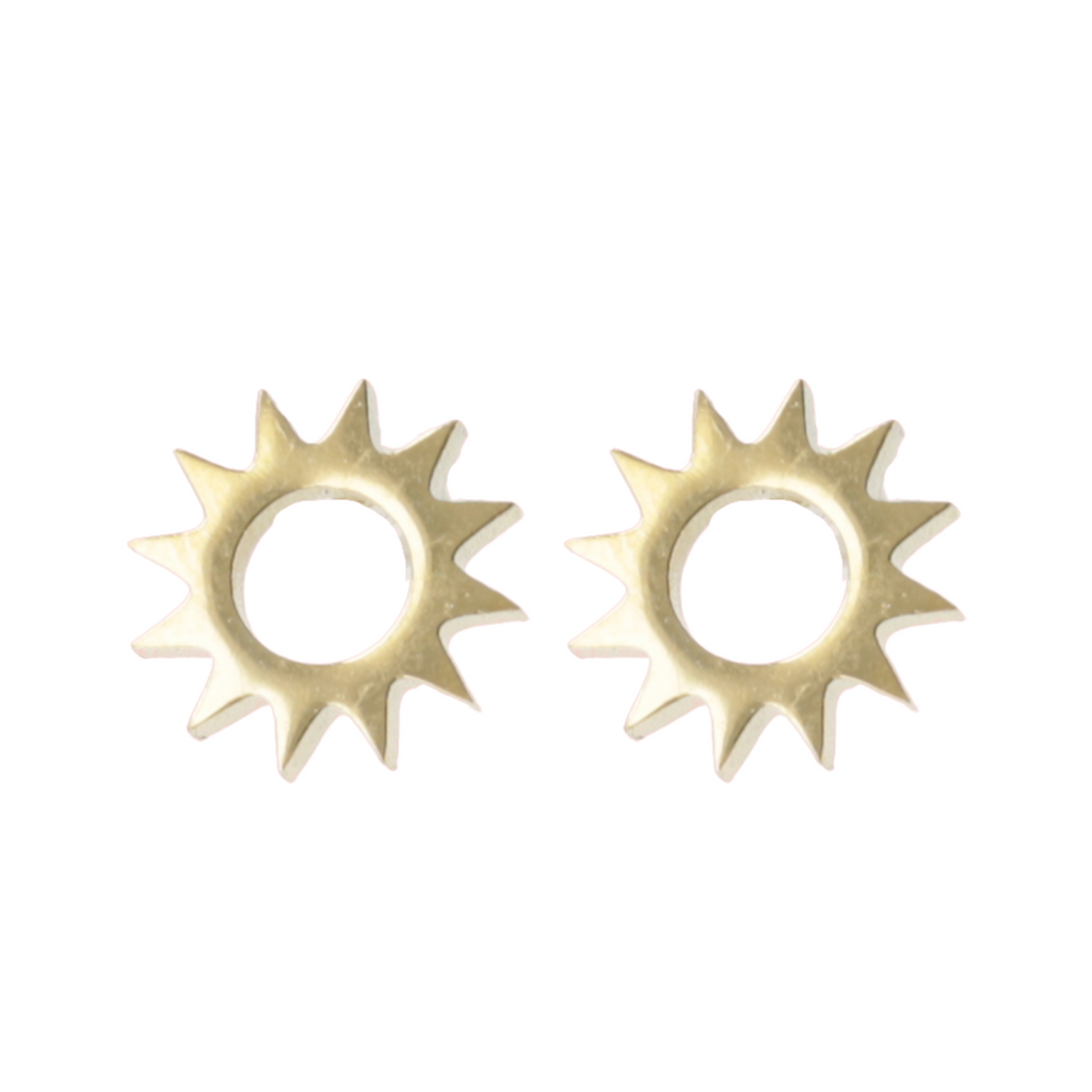 Midnight Sun Stud Earrings (Gold Plated) - Sour Cherry
