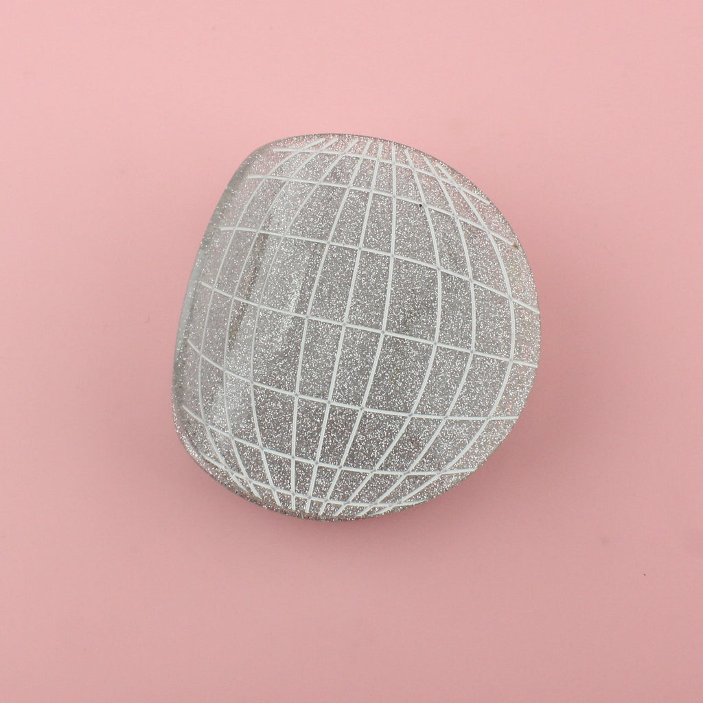 3D Claw Clip in the shape of a disco ball