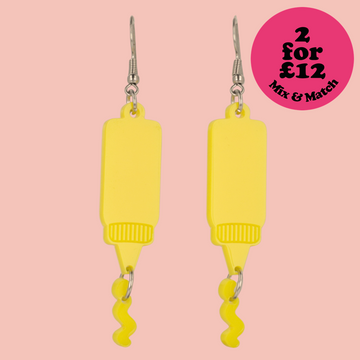 Mustard Earrings - Sour Cherry