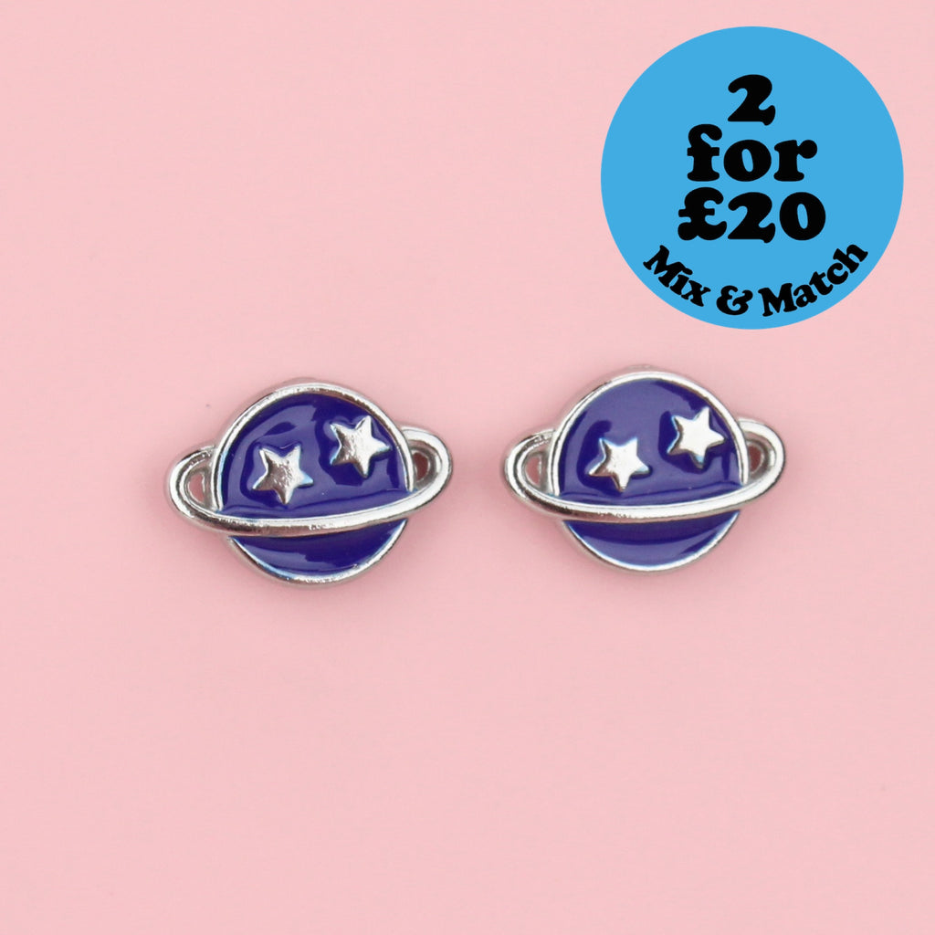 Neptune Stud Earrings - Sour Cherry