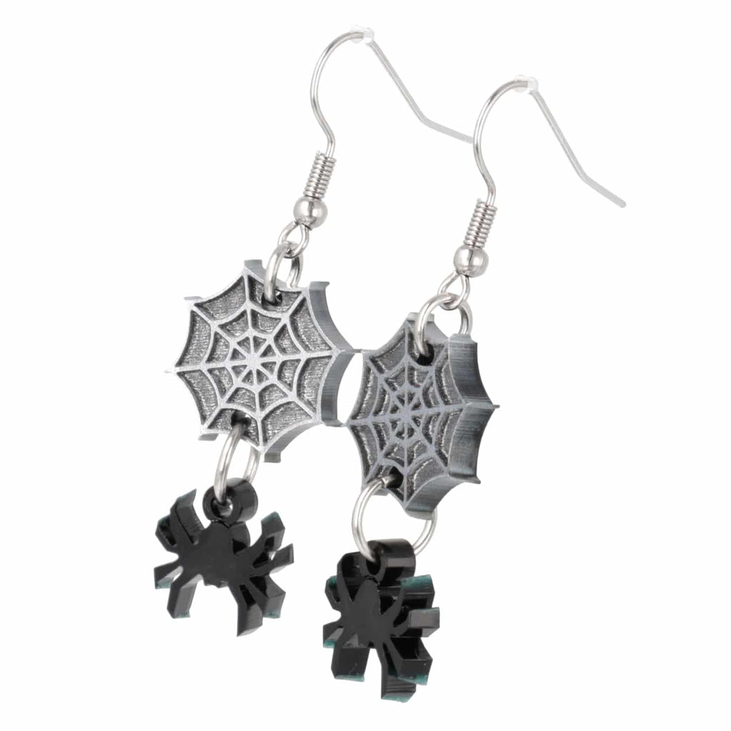 No Web Home Spider Earrings - Sour Cherry