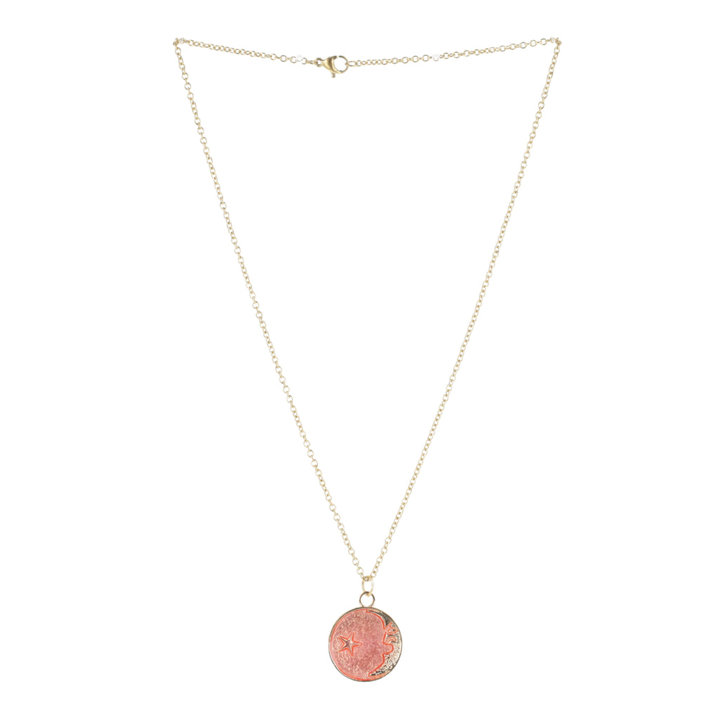 Once In A Pink Moon Necklace - Sour Cherry