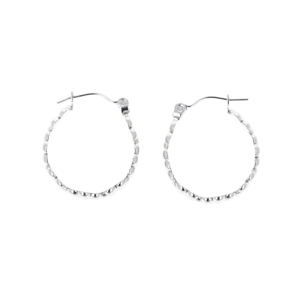 Oopsie Daisy Hoop Earrings - Sour Cherry