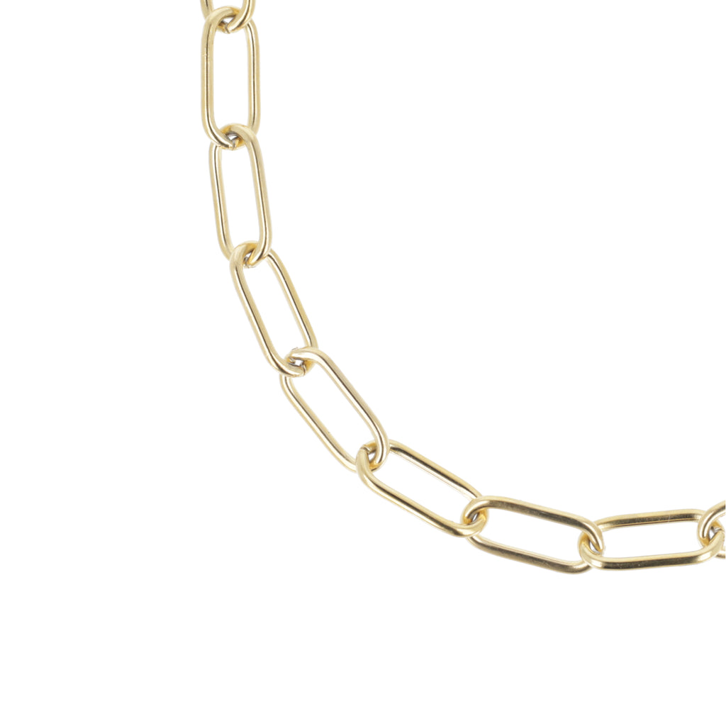 Oval Link Chain Necklace (Gold Plated) - Sour Cherry