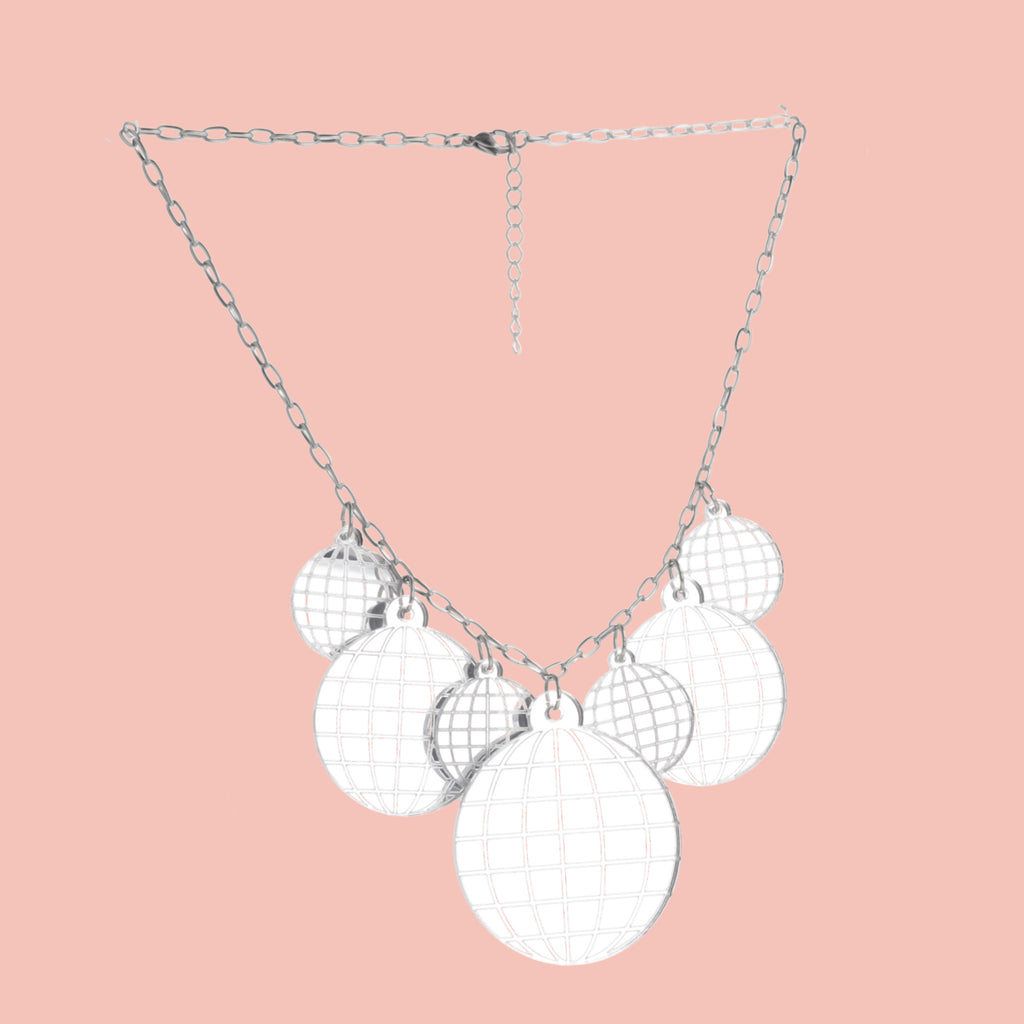 Party Like It's 1999 Disco Necklace - Sour Cherry