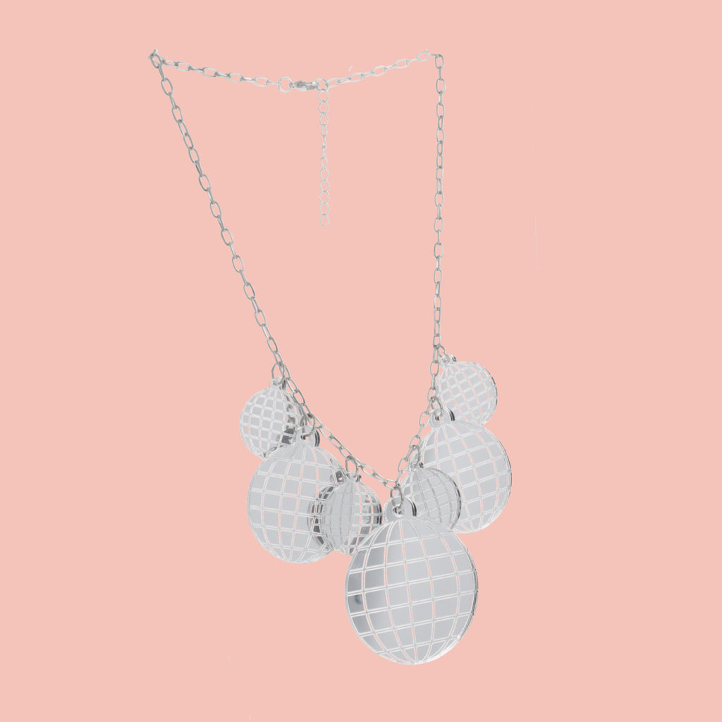 Party Like It's 1999 Disco Necklace - Sour Cherry