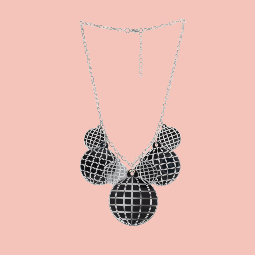 Party Like It's 1999 Disco Necklace - Sour Cherry