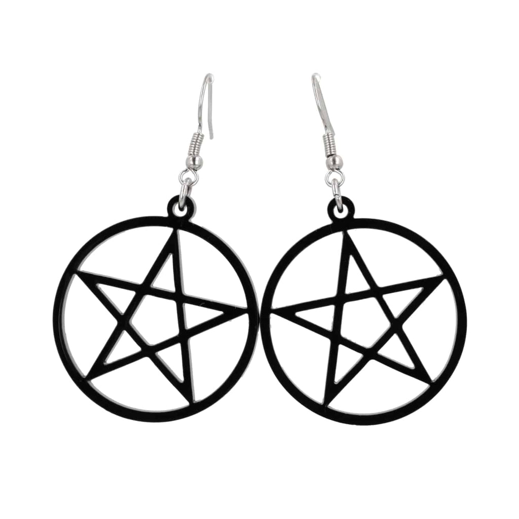 Pentacle Earrings - Sour Cherry