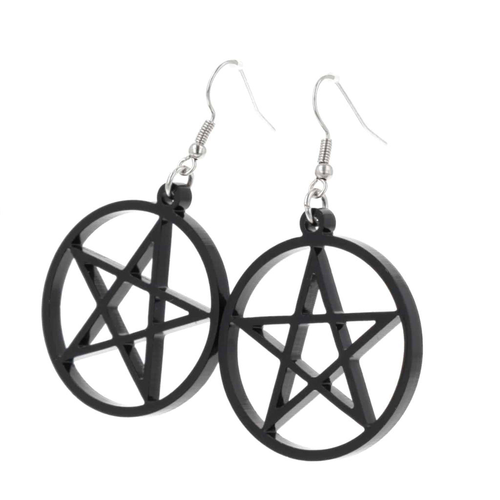 Pentacle Earrings - Sour Cherry
