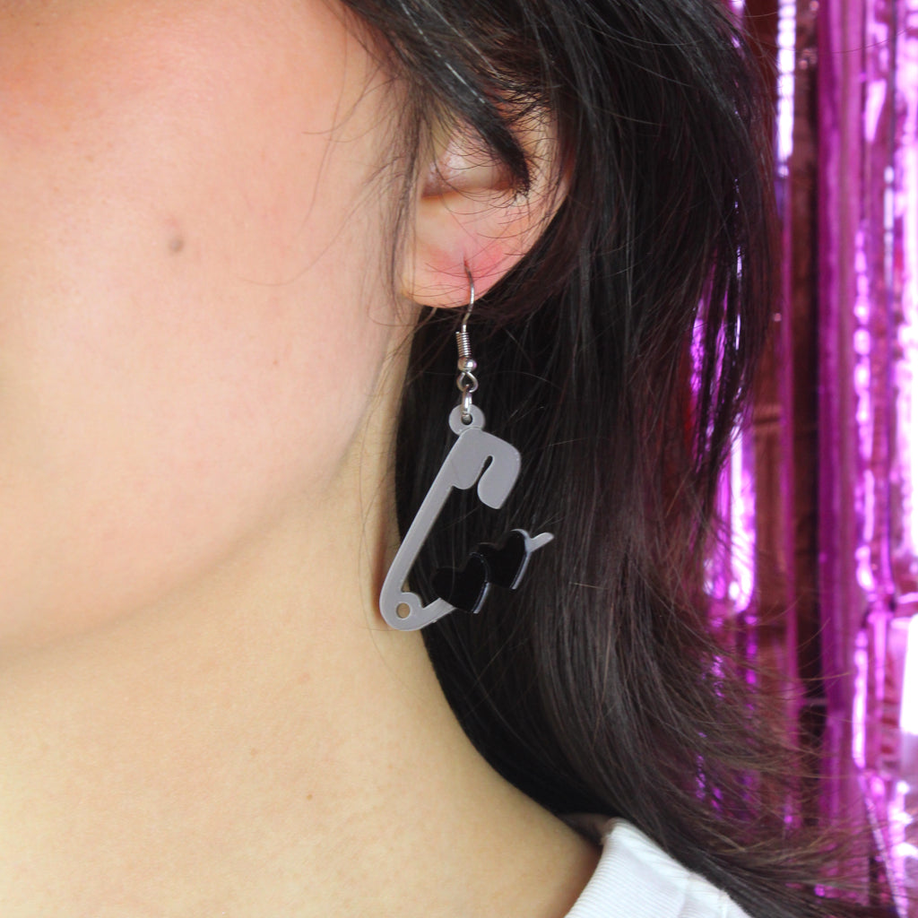 Pin Love With You Earrings - Sour Cherry