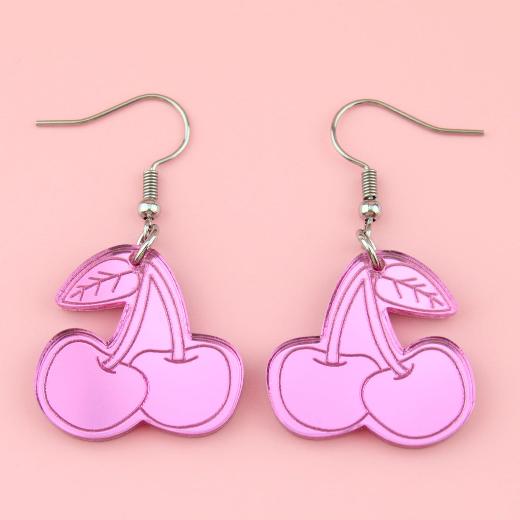 Pink Cherry Dream Earrings - Sour Cherry